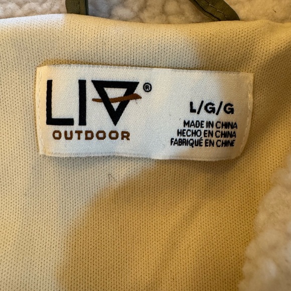 Cozy Black/Cream with Olive fleece Teddy Jacket - Picture 3 of 6